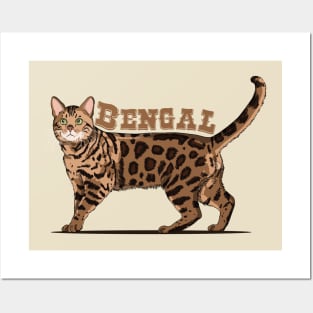 Bengal Cat Posters and Art